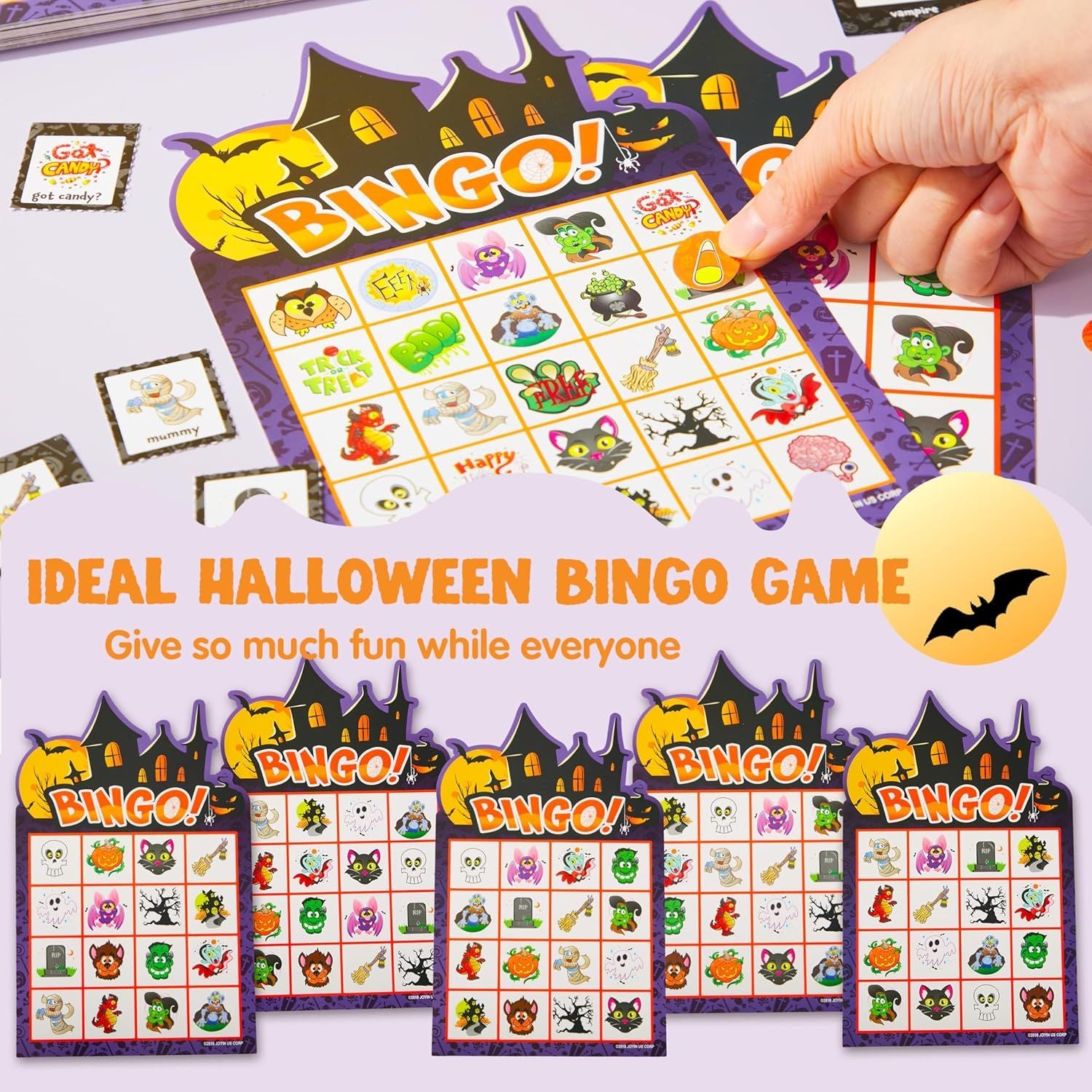 32Pcs Halloween Bingo Game Cards - Image 4