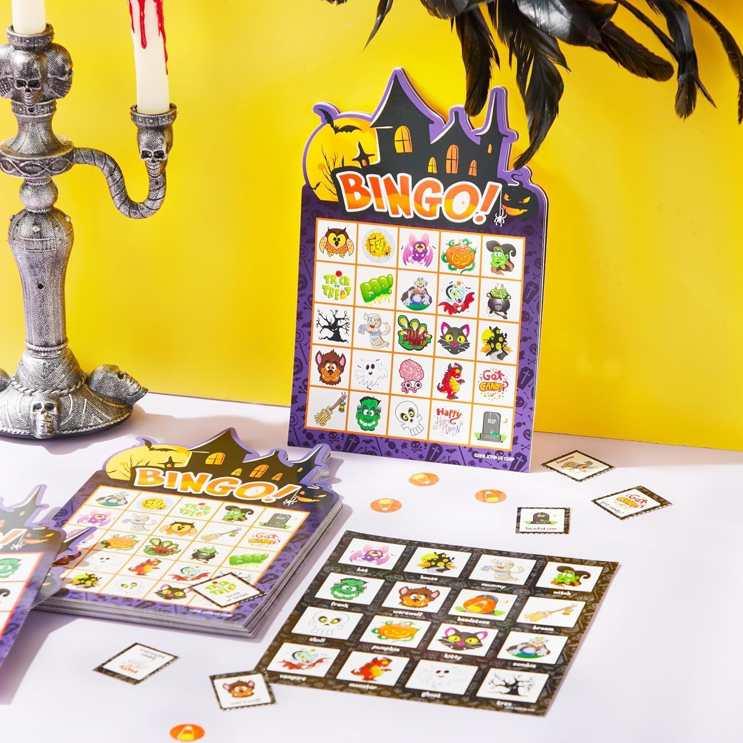 32Pcs Halloween Bingo Game Cards - Image 7