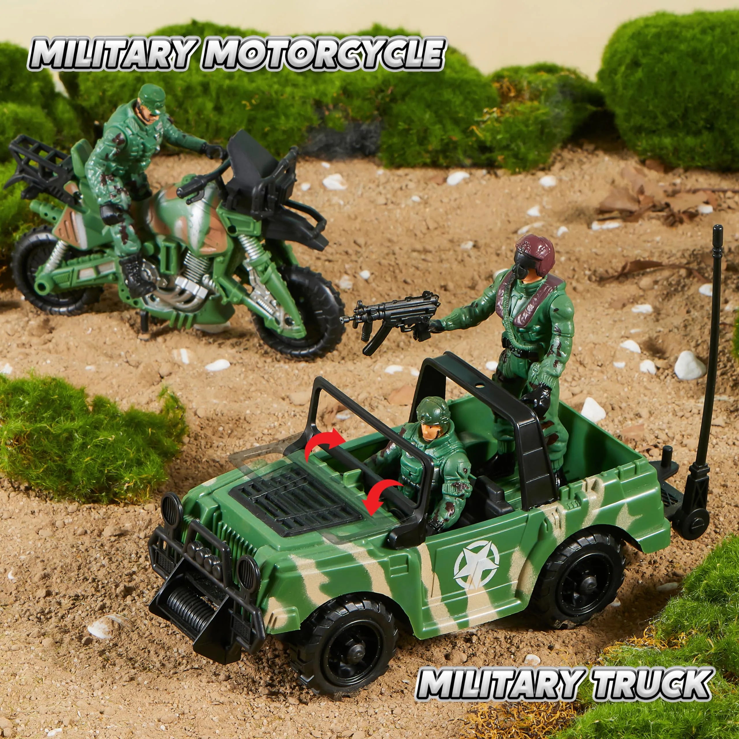 10-in-1 Jumbo Military Transport Helicopter Toy Set - Image 6