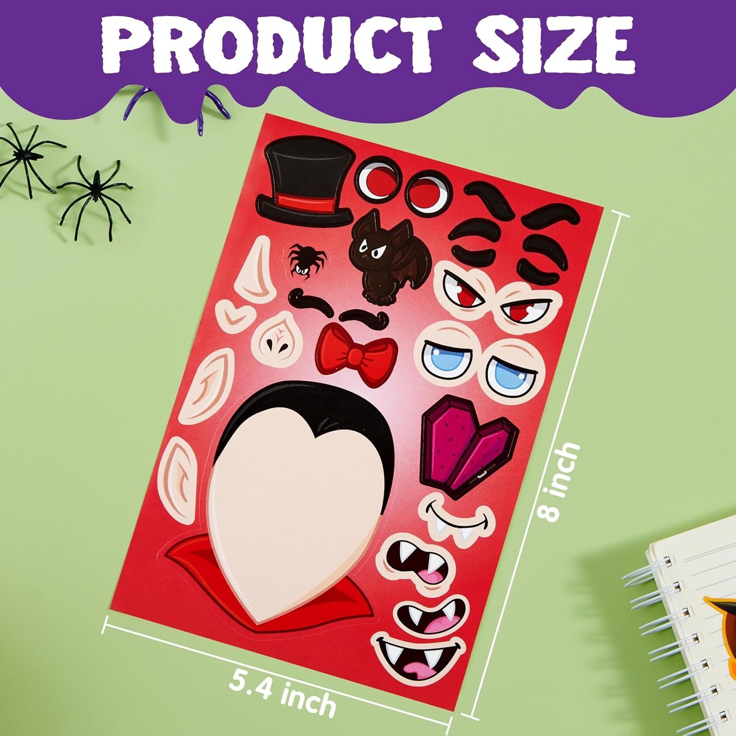 36 Pcs Make-a-face Sticker Sheets - Image 6