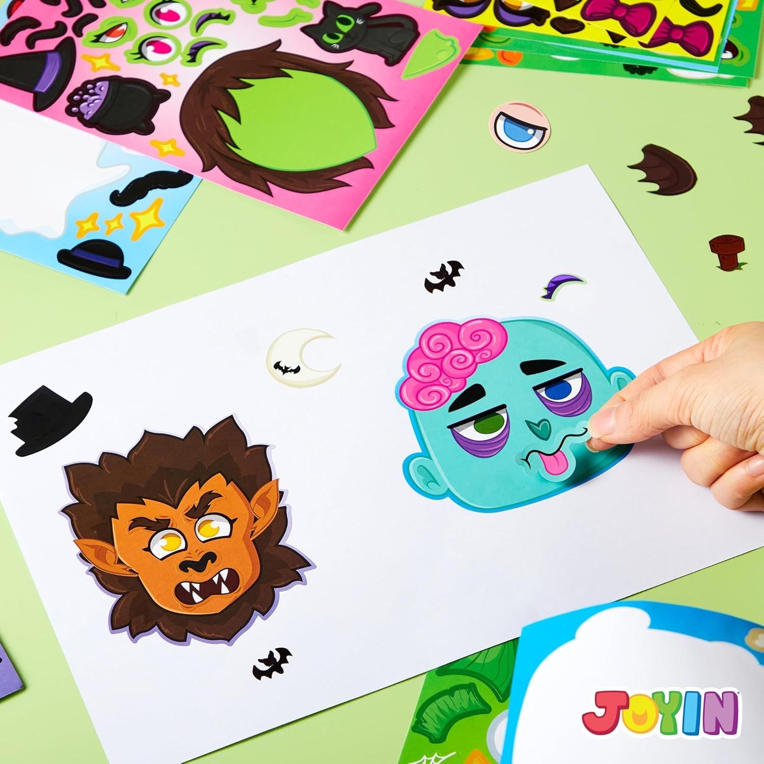 36 Pcs Make-a-face Sticker Sheets - Image 8
