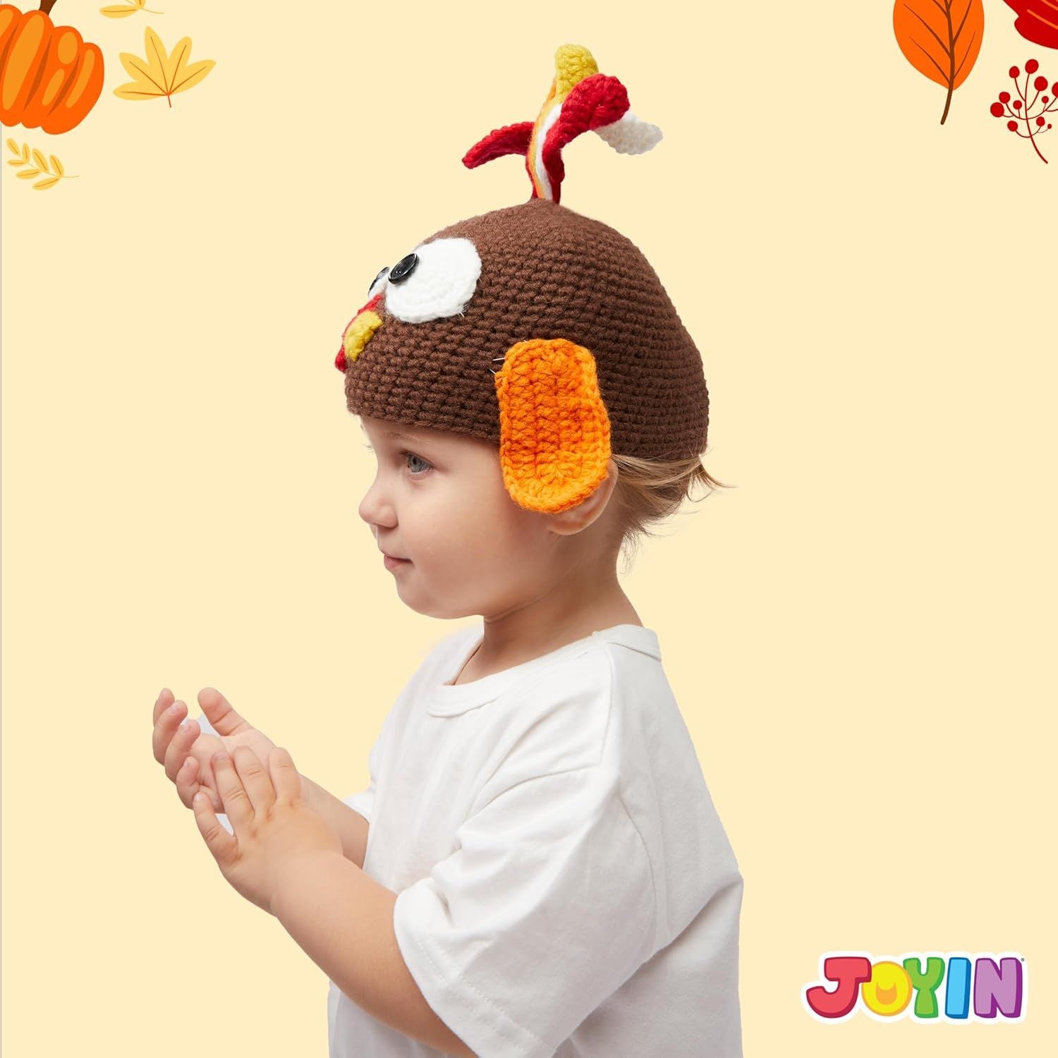 Thanksgiving Turkey Beanie Hat with Ear Flaps - Image 4
