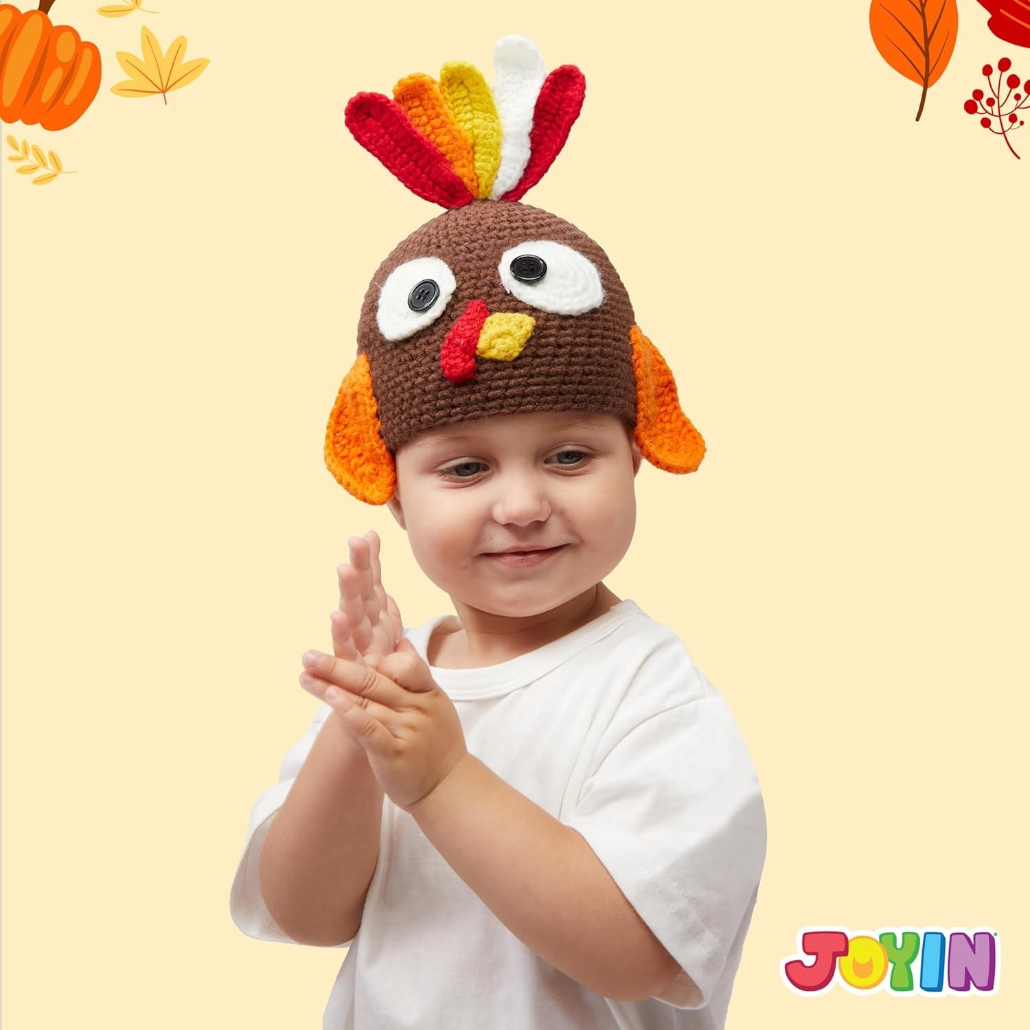 Thanksgiving Turkey Beanie Hat with Ear Flaps - Image 5