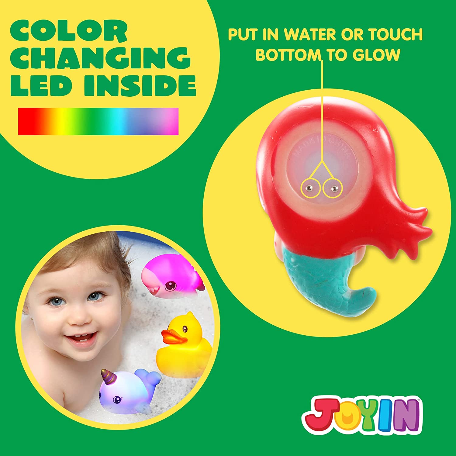 12 Packs Light-Up Bath Toys - Image 3