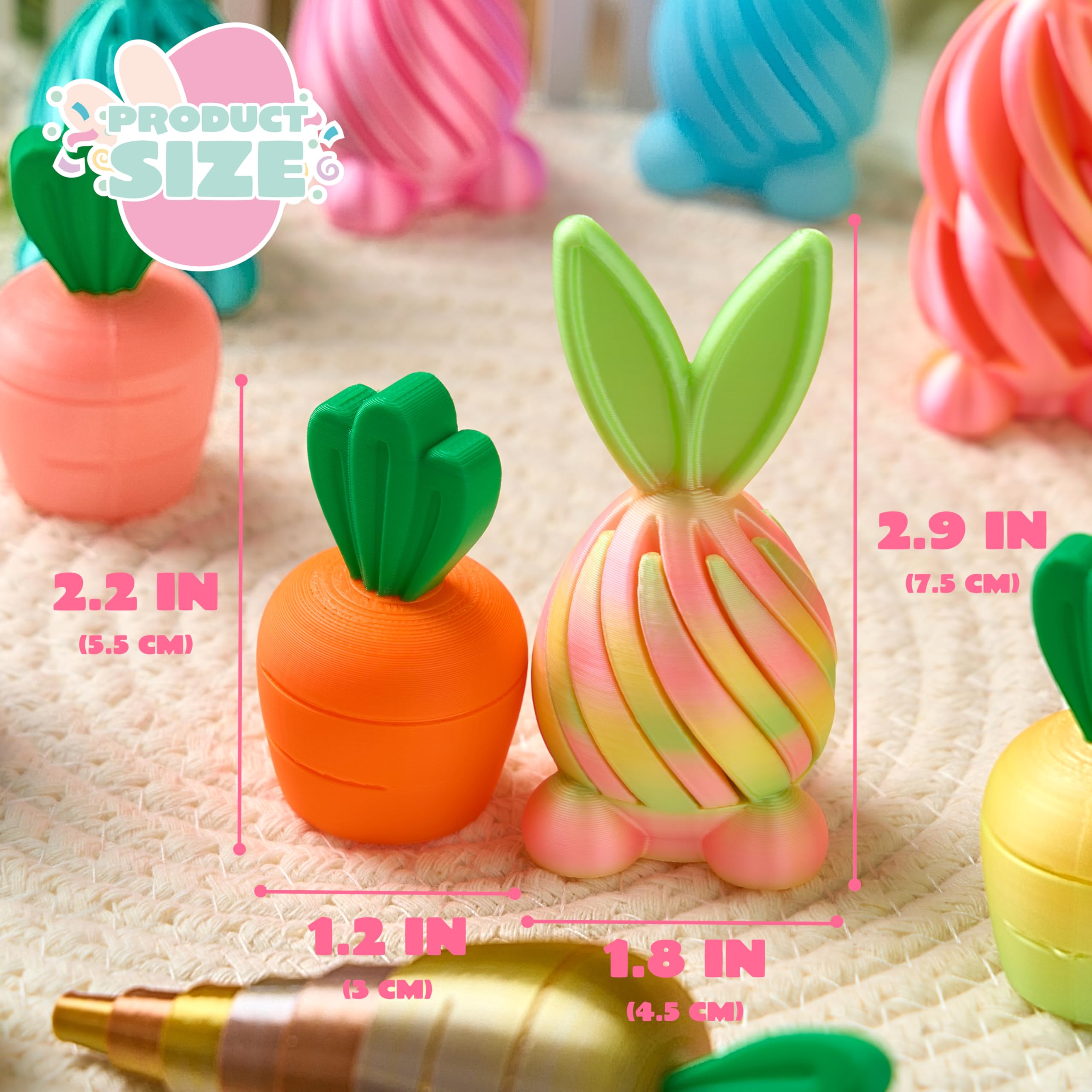12 Pcs 3D Printed Easter Fidget Toys for Party & Classroom - Image 4