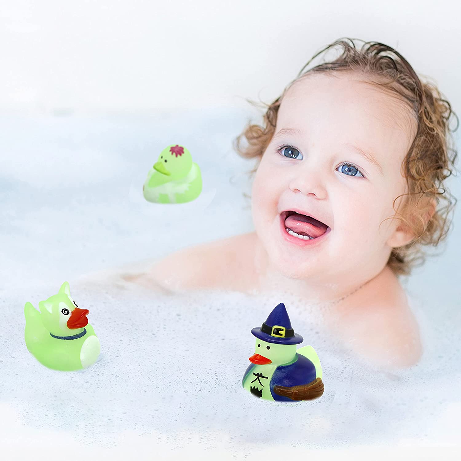 12pcs Halloween Duckies Glow in the Dark for Fun Bath - Image 4