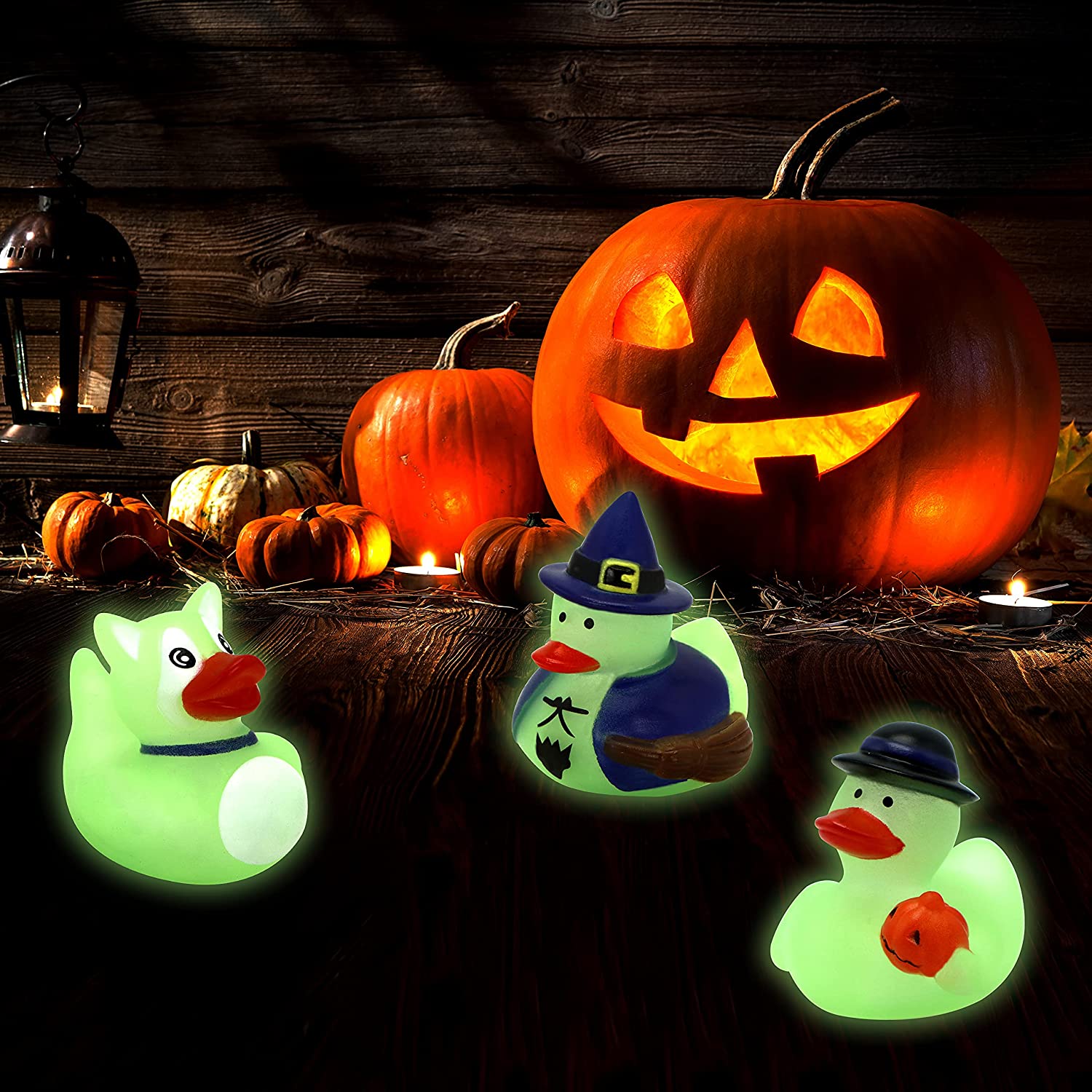 12pcs Halloween Duckies Glow in the Dark for Fun Bath - Image 5