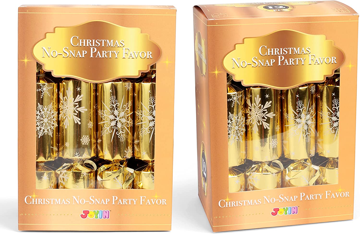 Christmas Party Table Favors (Gold Snowflake), 12 Pack - Image 7