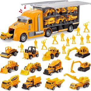 25 in 1 Die-cast Construction Truck Toy Set