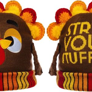 Thanksgiving Cute Pom Turkey Beanie Knitted Hat