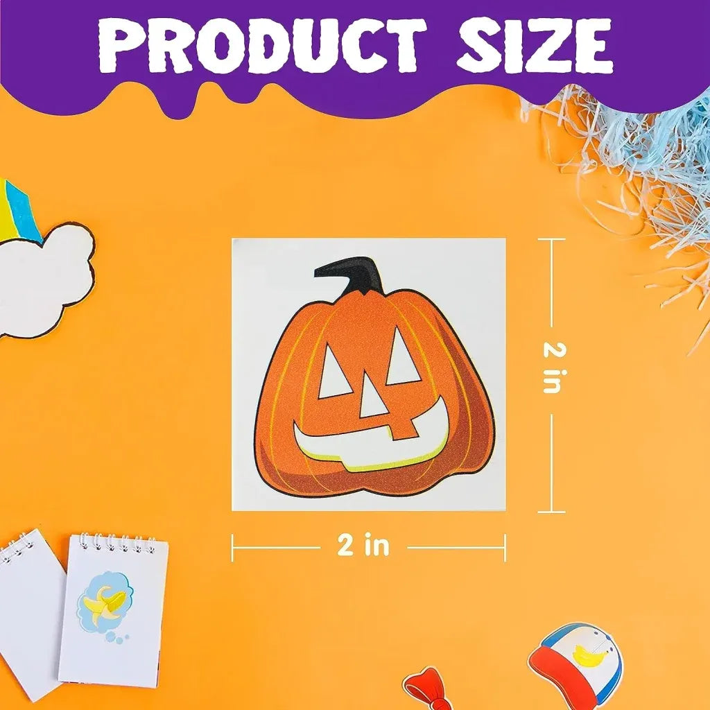 144 PCS Halloween Glowing Temporary Tattoos for Kids, 12 Designs Luminous Tattoo stickers - Image 7