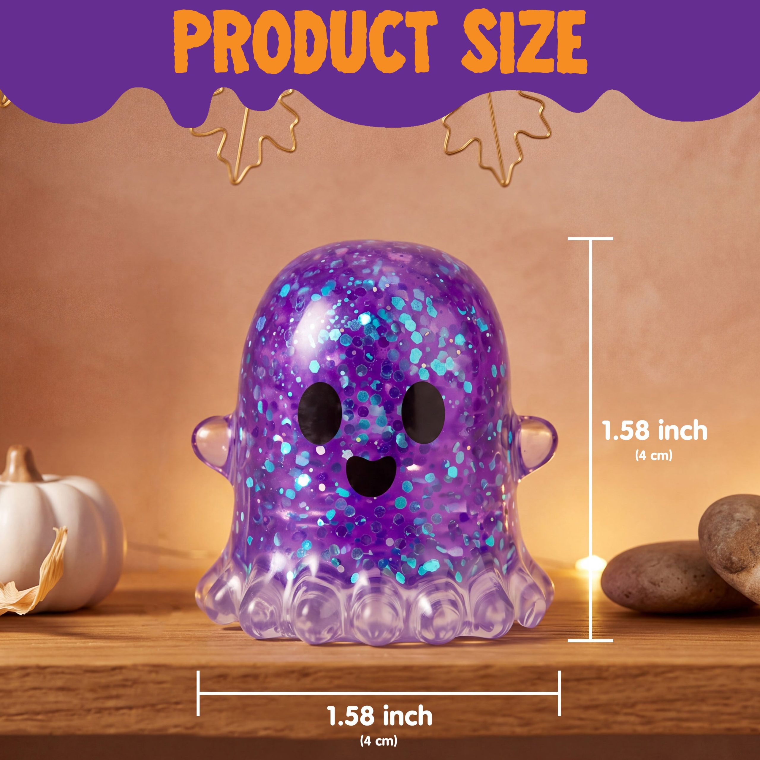 JOYIN 12 Pack Halloween Ghost Squishy TOY - Image 6