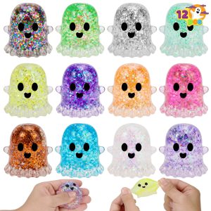 JOYIN 12 Pack Halloween Ghost Squishy TOY
