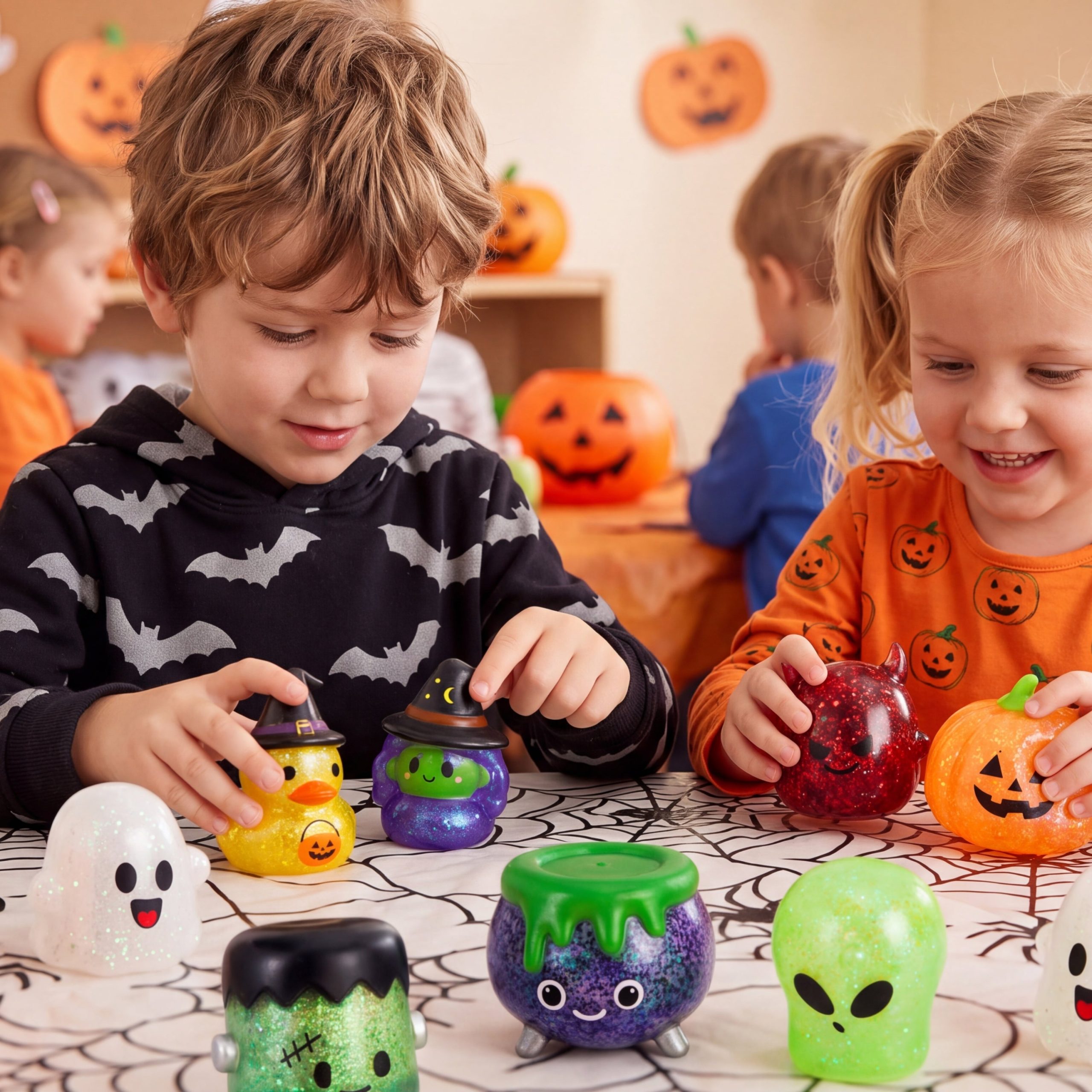 JOYIN 8 Pcs Halloween Glitter Squishy Toys - Image 10
