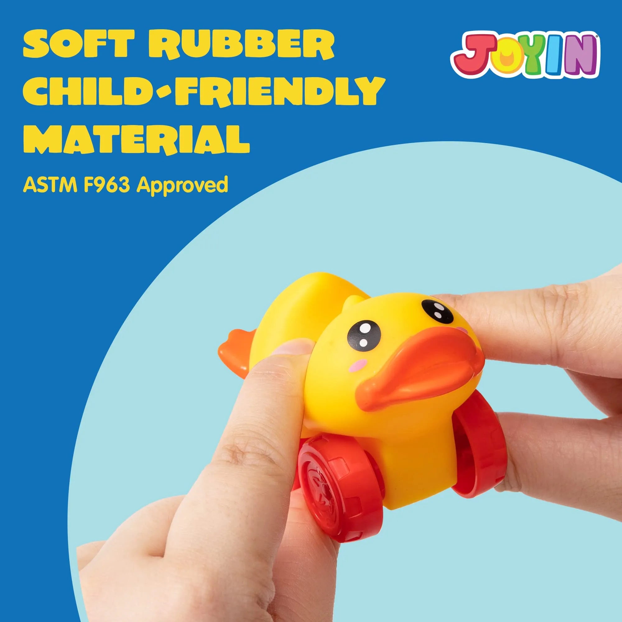 16Pcs Animal Soft Rubber Car Set Toy, Baby Mini Bath Toy Cars - Image 3