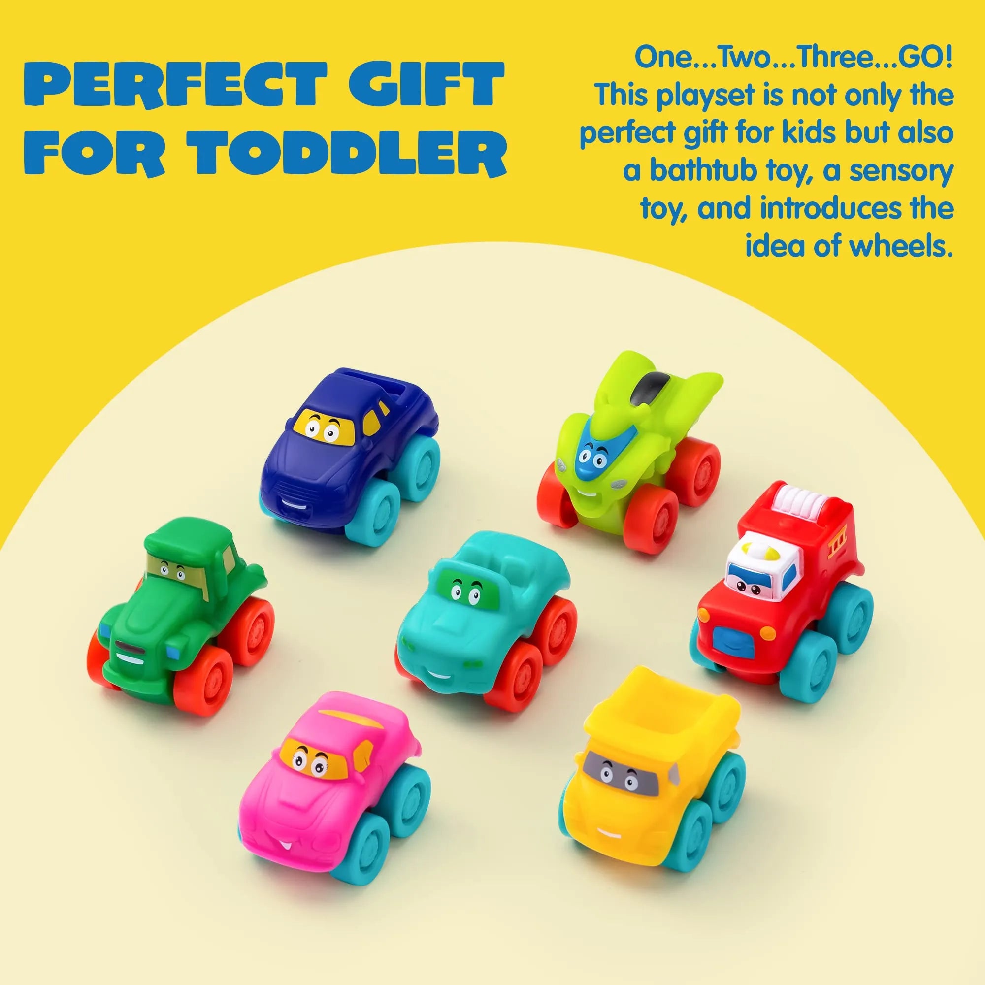 16Pcs Rubber Mini Vehicles - Image 2