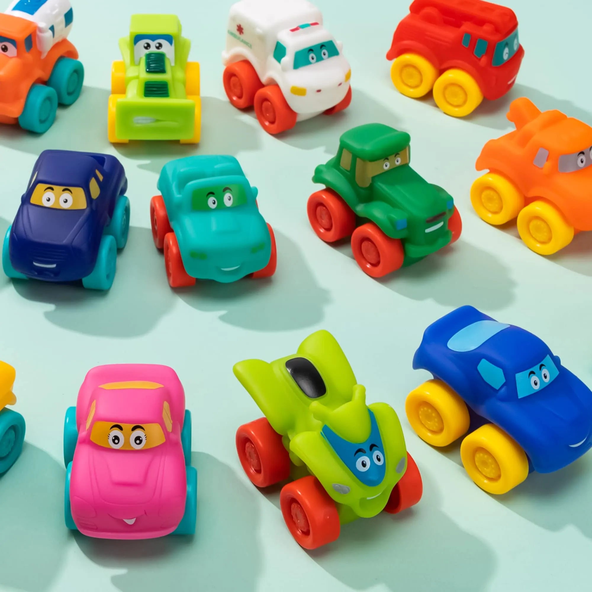 16Pcs Rubber Mini Vehicles - Image 5