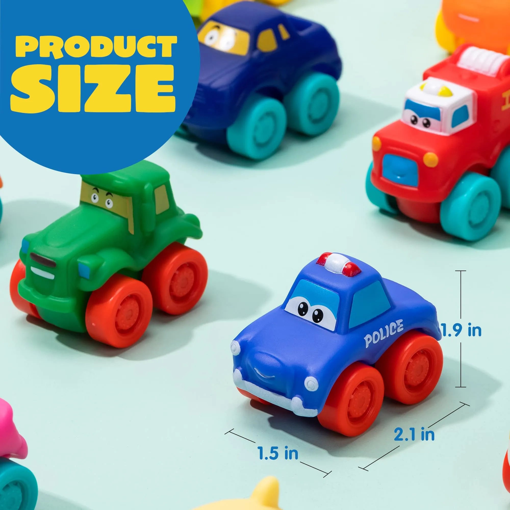 16Pcs Rubber Mini Vehicles - Image 7