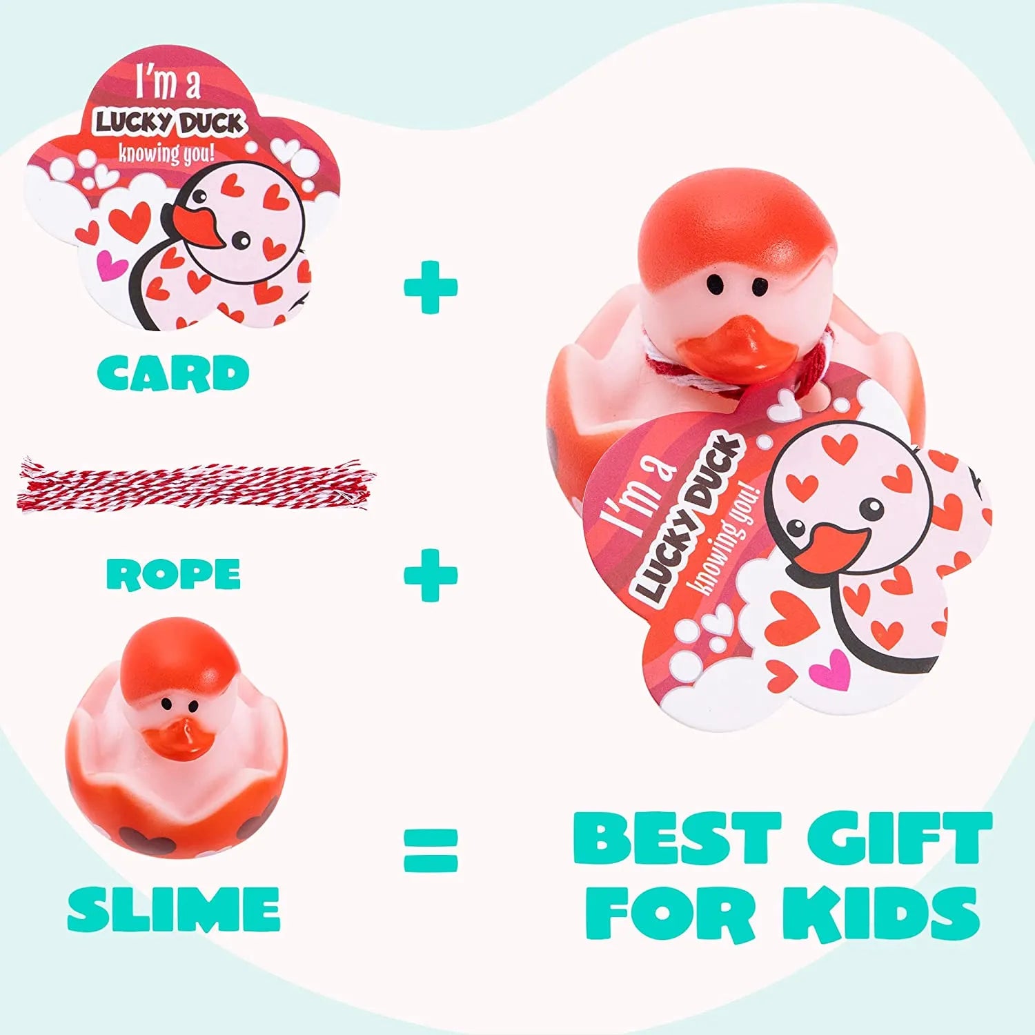 18Pcs Kids Valentines Day Cards with Rubber Ducks-Classroom Exchange Gifts - Image 5