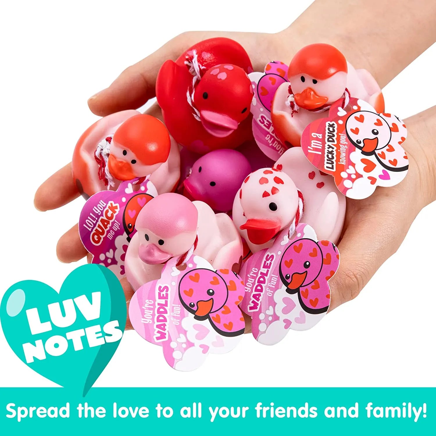 18Pcs Kids Valentines Day Cards with Rubber Ducks-Classroom Exchange Gifts - Image 6