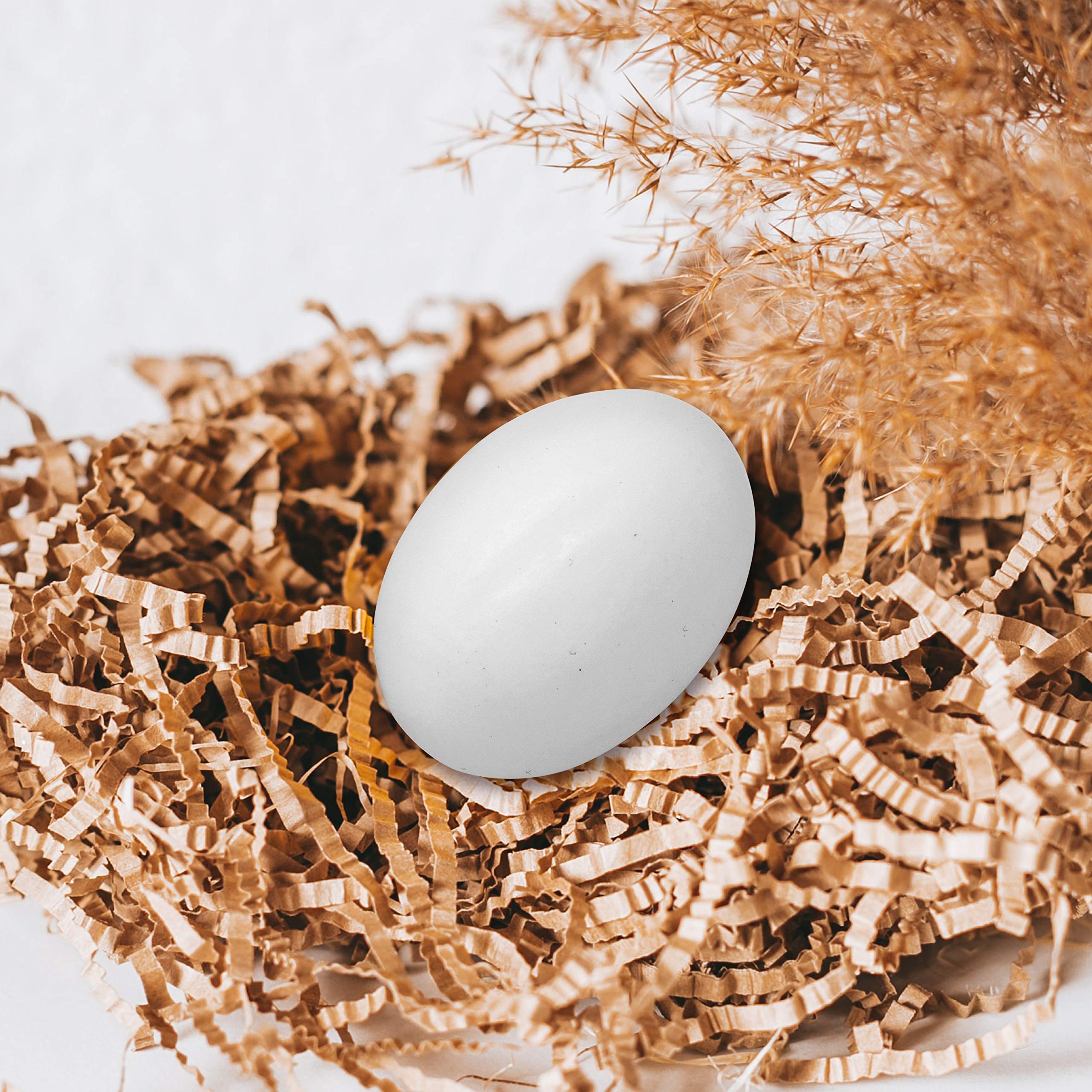 18 Pcs White Wooden Easter Eggs for DIY Decor & Craft Activities - Image 4