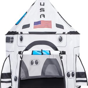 Kids Rocket Ship Play Tent Pop Up Play Tent