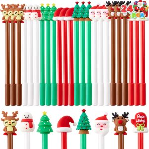 24 PCS Christmas Fun Pens Bulk