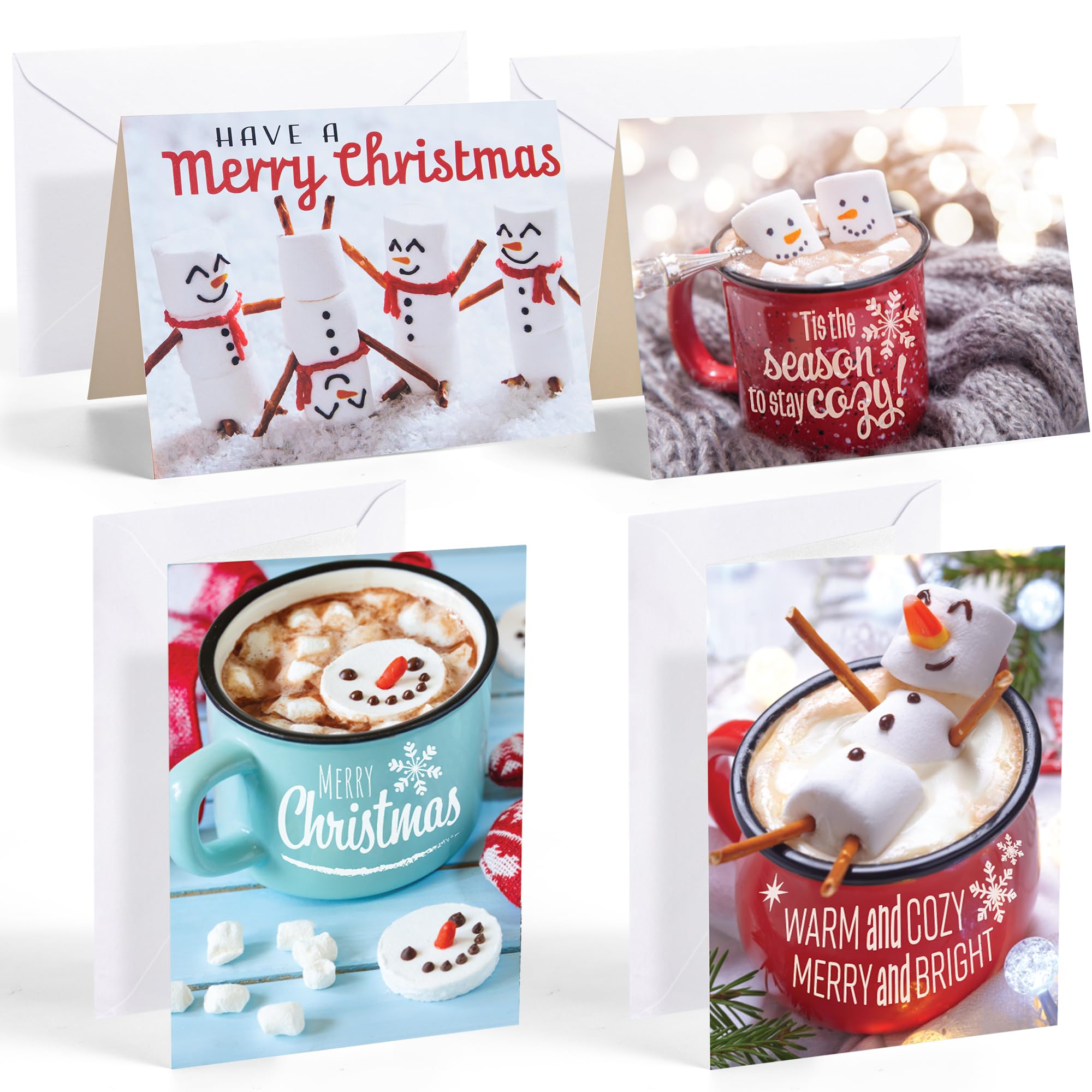 12 PCS Christmas Greeting Cards with Envelopes - Image 9