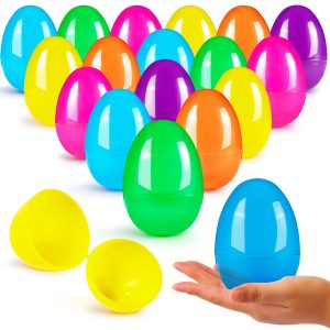 150PCS Large Fillable Plastic Eggs Empty Colorful Bright Eggshells, 3.15