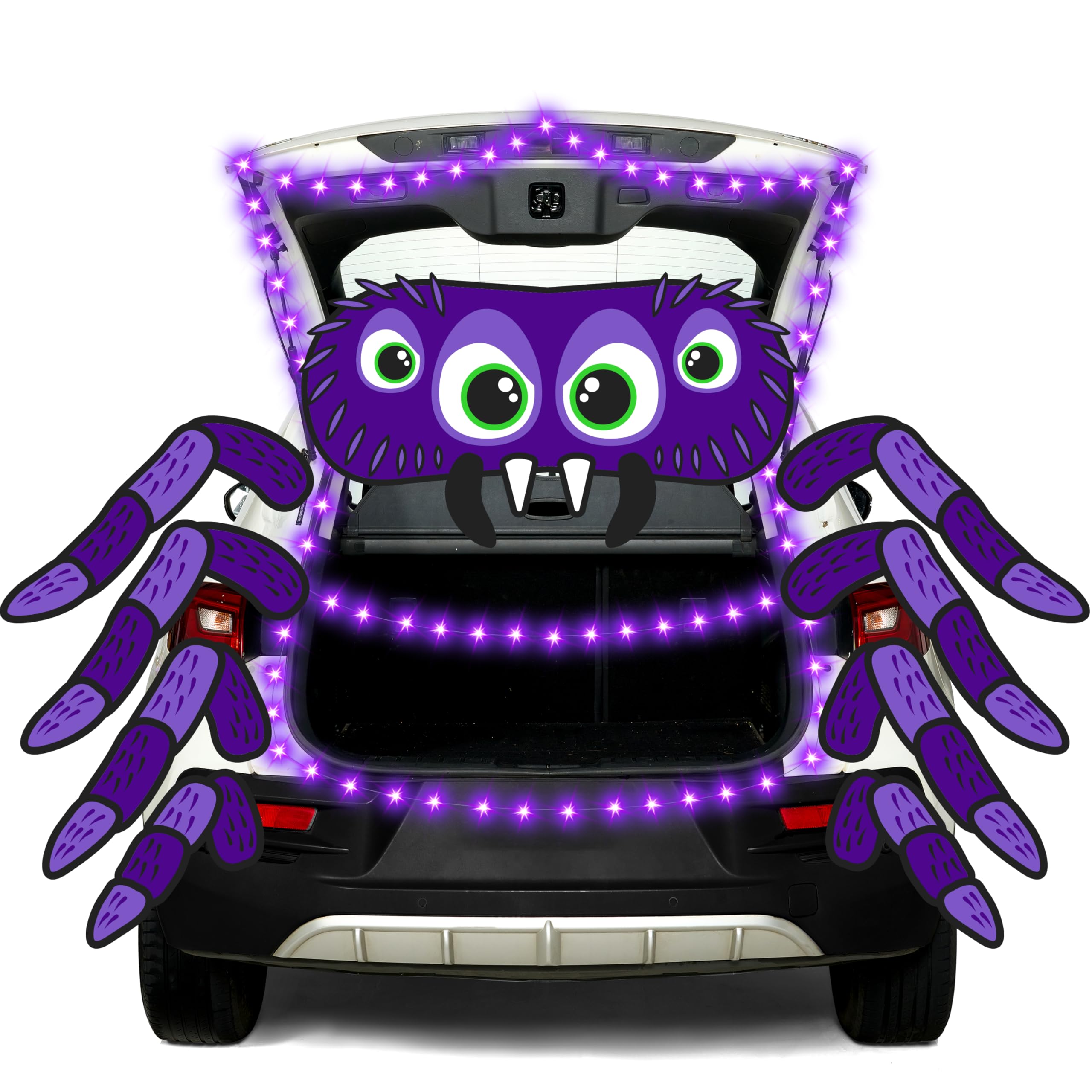 Halloween Trunk or Treat Car Decorations Kit Spider Theme