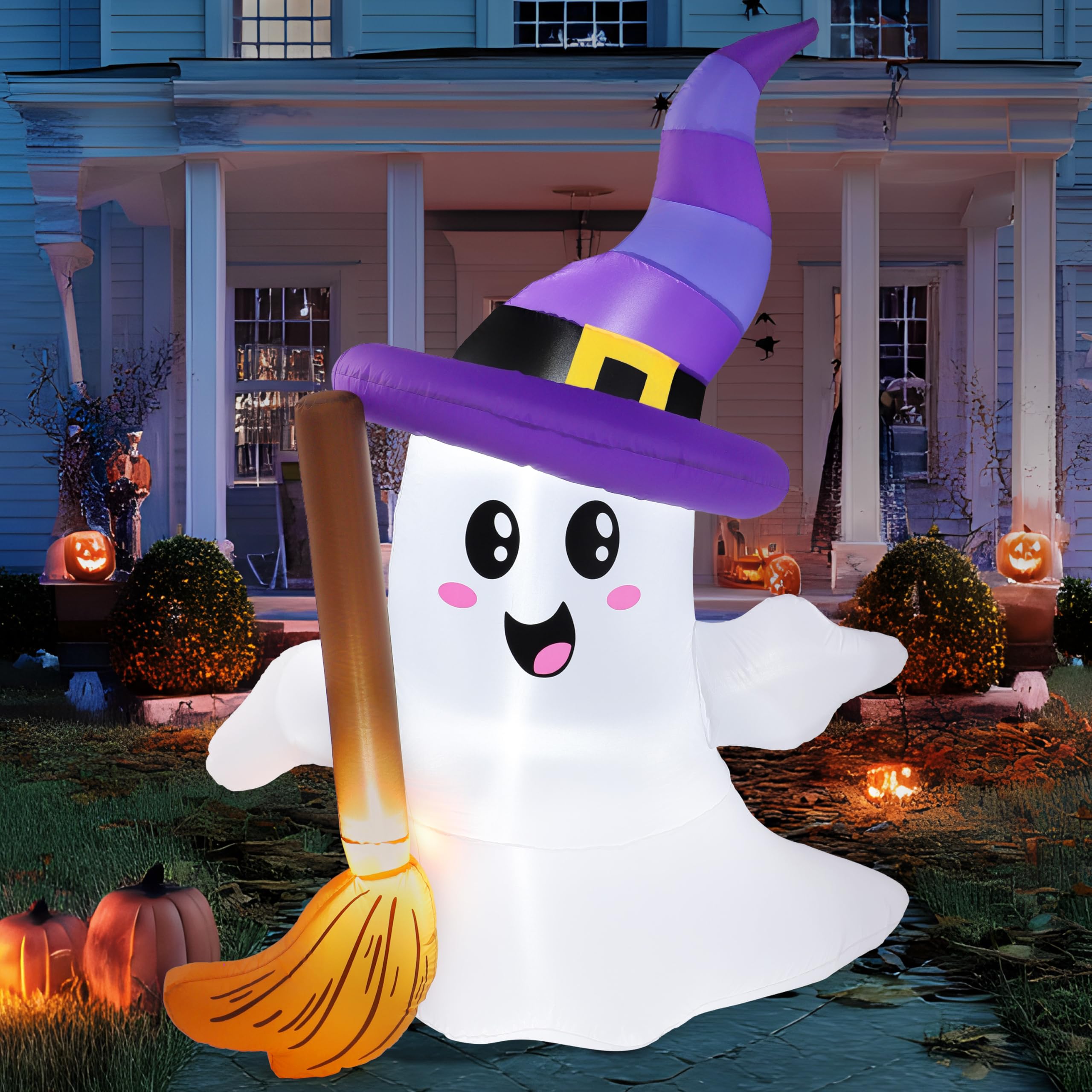6FT Halloween Inflatables Ghost Outdoor Decorations