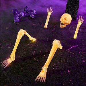 5 Pcs Halloween Skeleton Decorations Outdoor