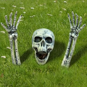 3 Pcs Halloween Skeleton Decorations Outdoor