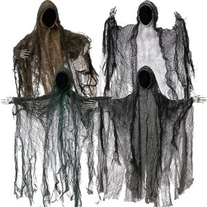 Joyin Faceless Grim Reapers Halloween decoration,4pcs