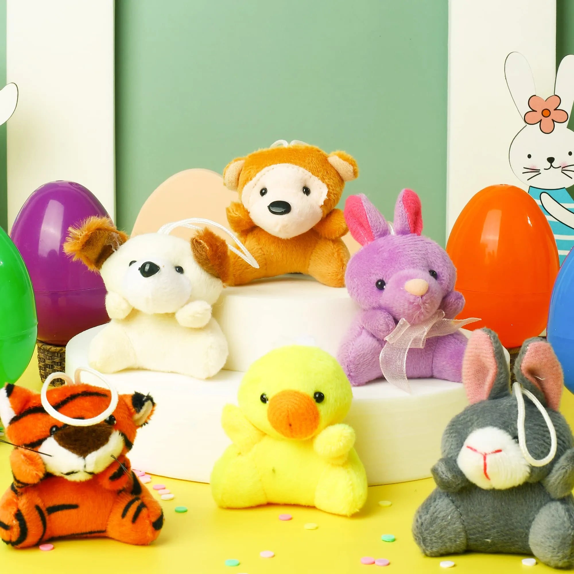 12Pcs Animal Plush Toys Prefilled Easter Eggs 2.5in - Image 6