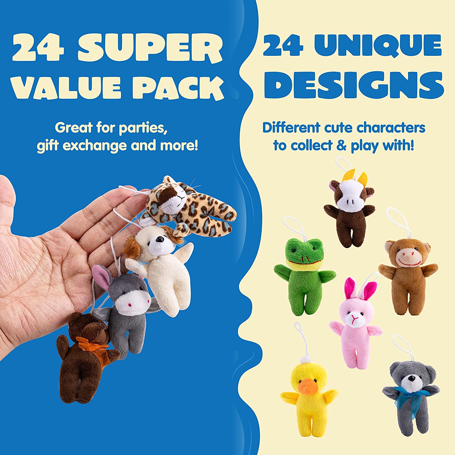 24 Mini Plush Animal Toys - Image 2
