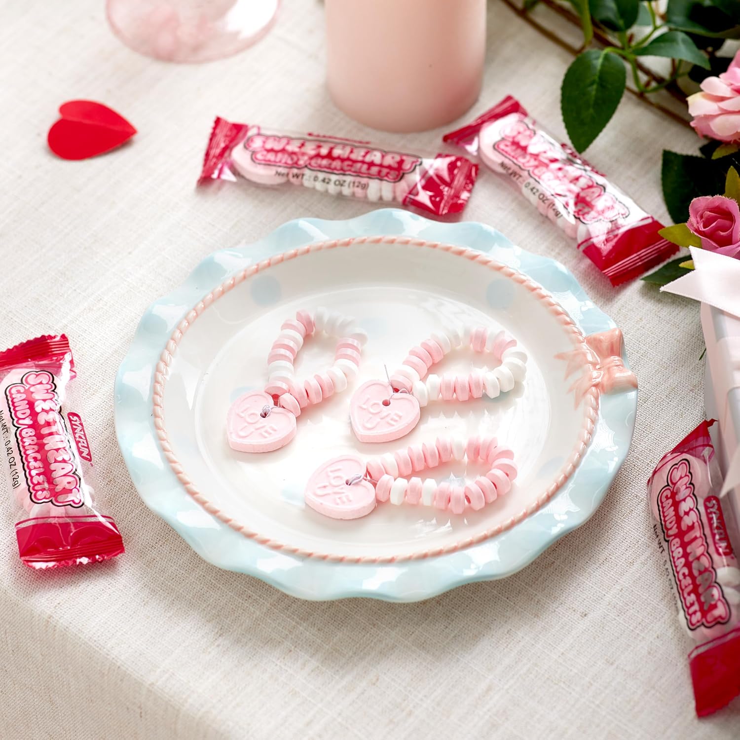 24PCS Valentines Day Candy Bracelets - Party Favor, Holiday Reward - Image 4