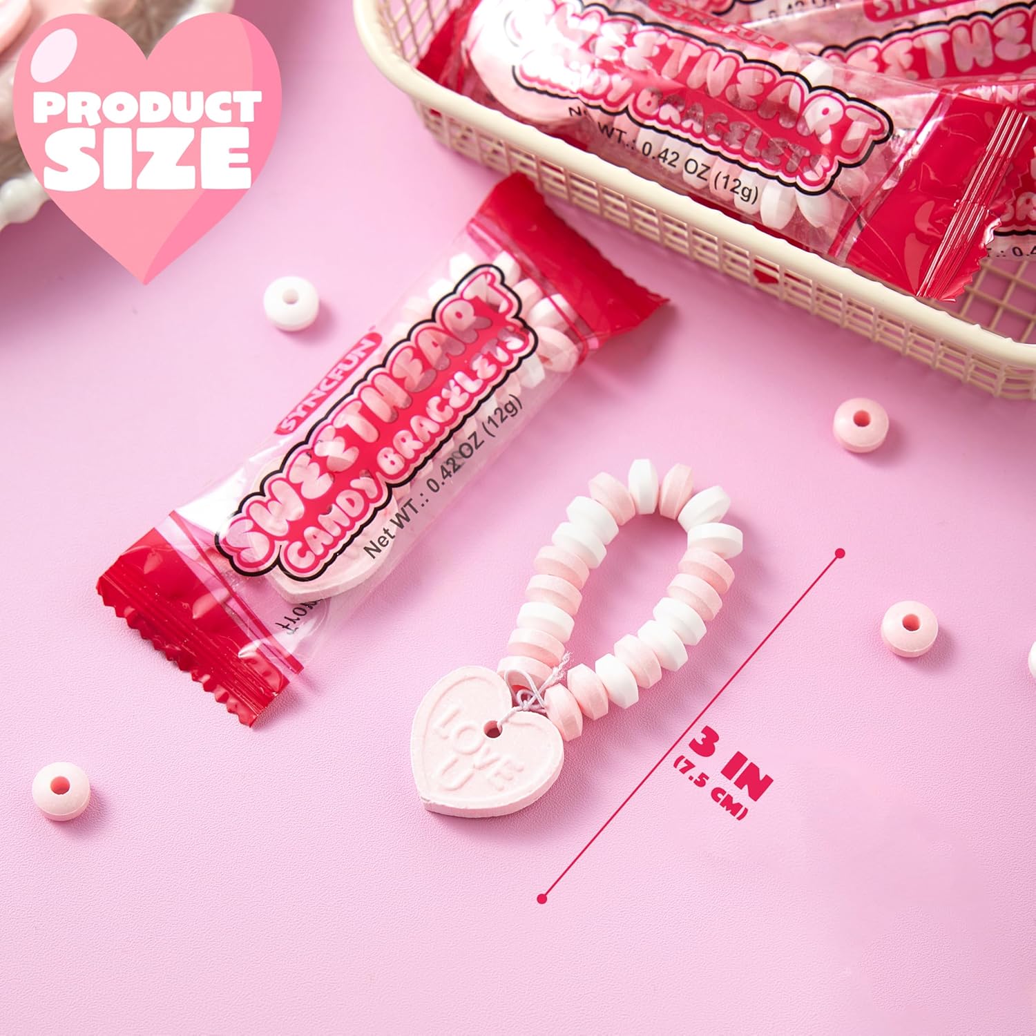 24PCS Valentines Day Candy Bracelets - Party Favor, Holiday Reward - Image 6
