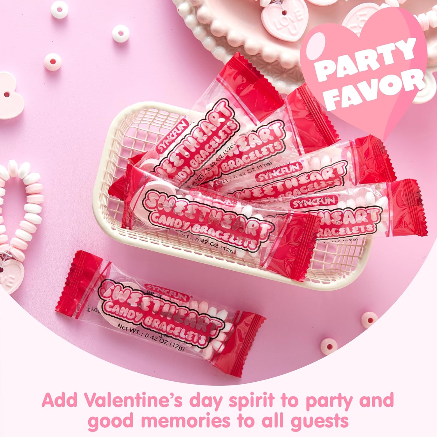 24PCS Valentines Day Candy Bracelets - Party Favor, Holiday Reward - Image 7