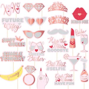 24Pcs Bachelorette Photo Booth Props Set