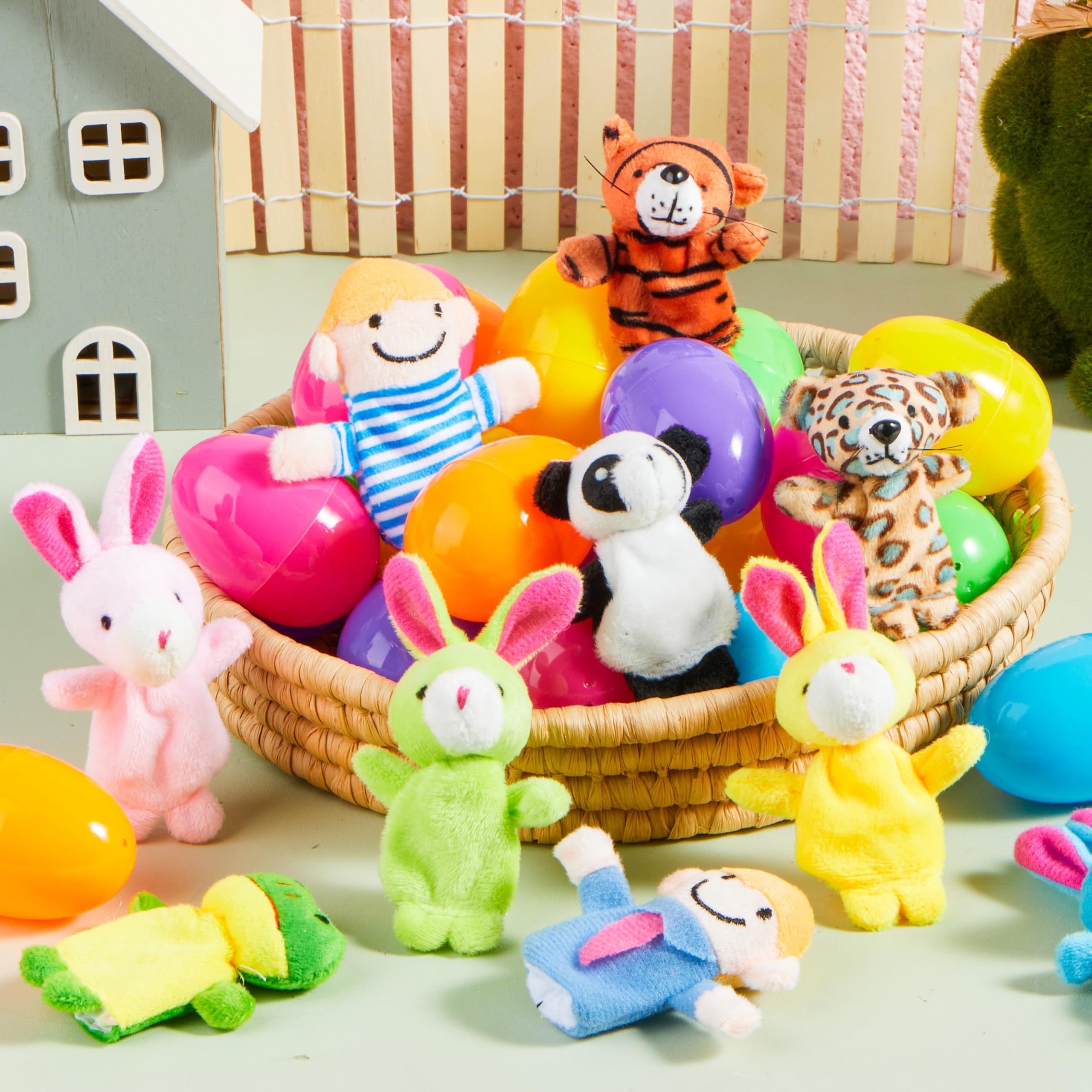 24 Pcs Prefilled Easter Eggs with Finger Puppets for Kids Party & Hunt - Image 7