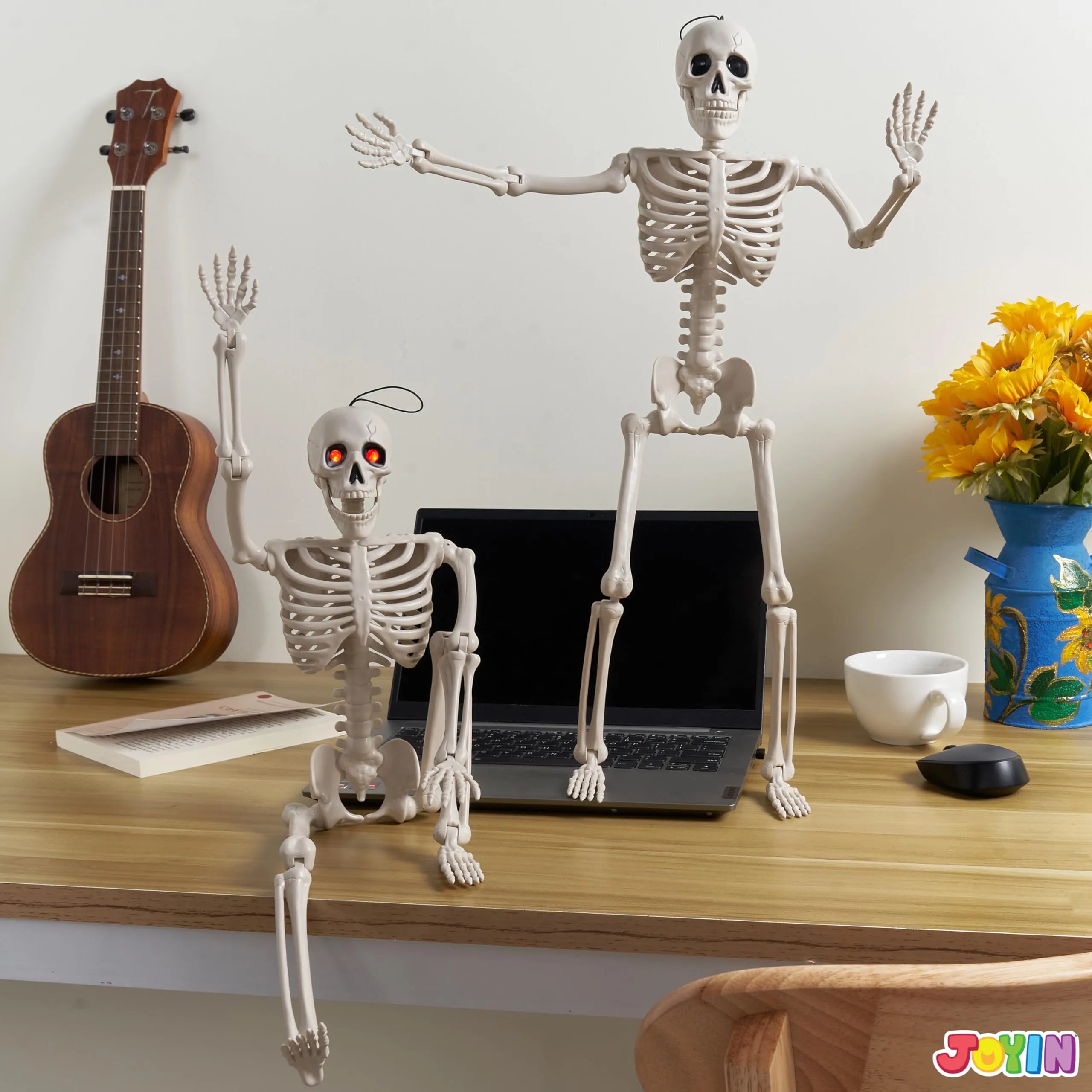 24in Halloween Skeleton Full Body Human Plastic Bones - Image 4