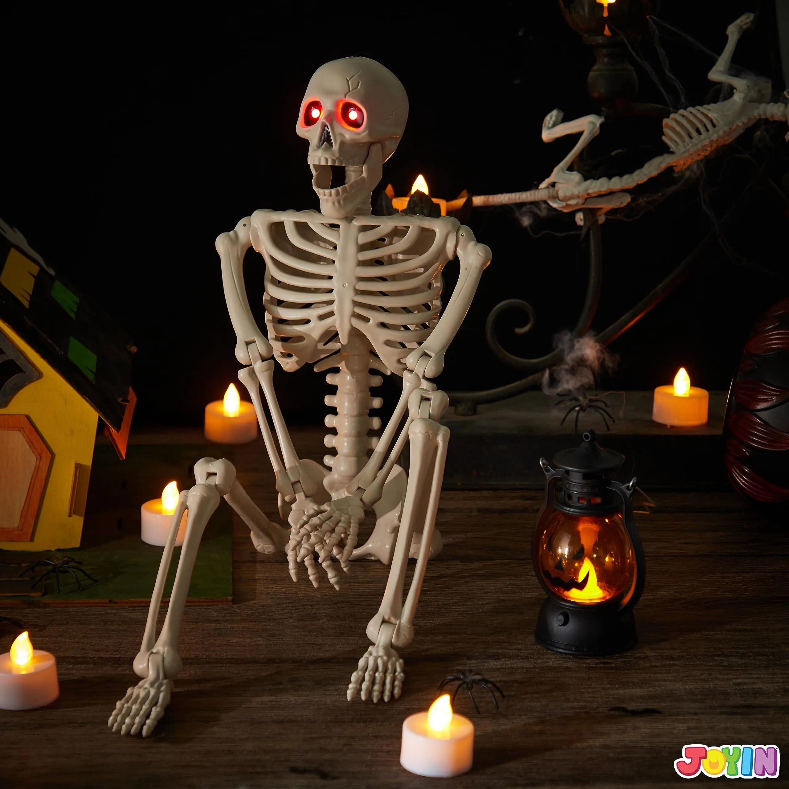 24in Halloween Skeleton Full Body Human Plastic Bones - Image 6