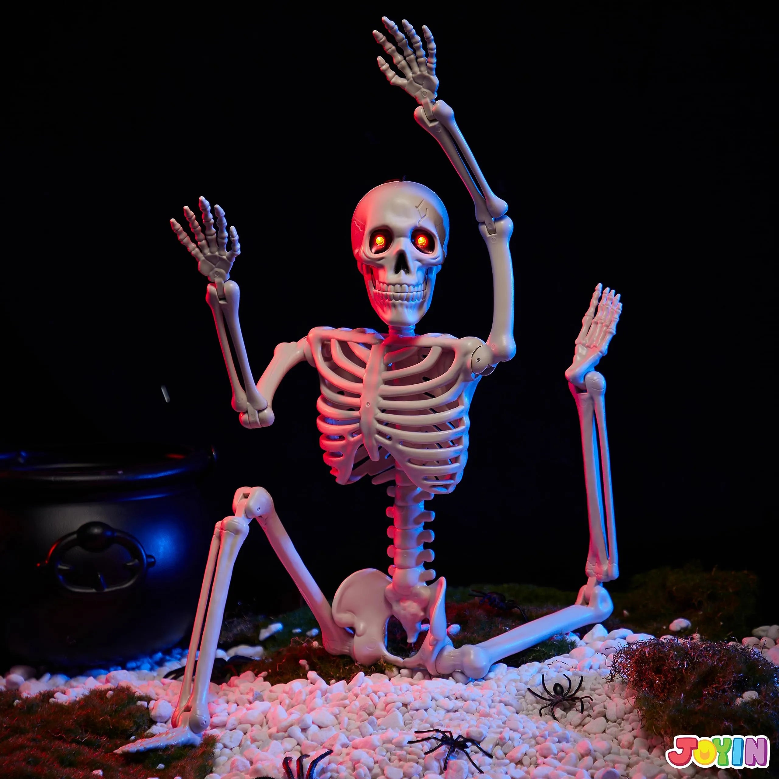 24in Halloween Skeleton Full Body Human Plastic Bones - Image 7