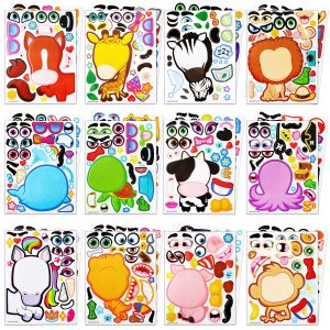 24 pcs Make-a-face Sticker Sheets