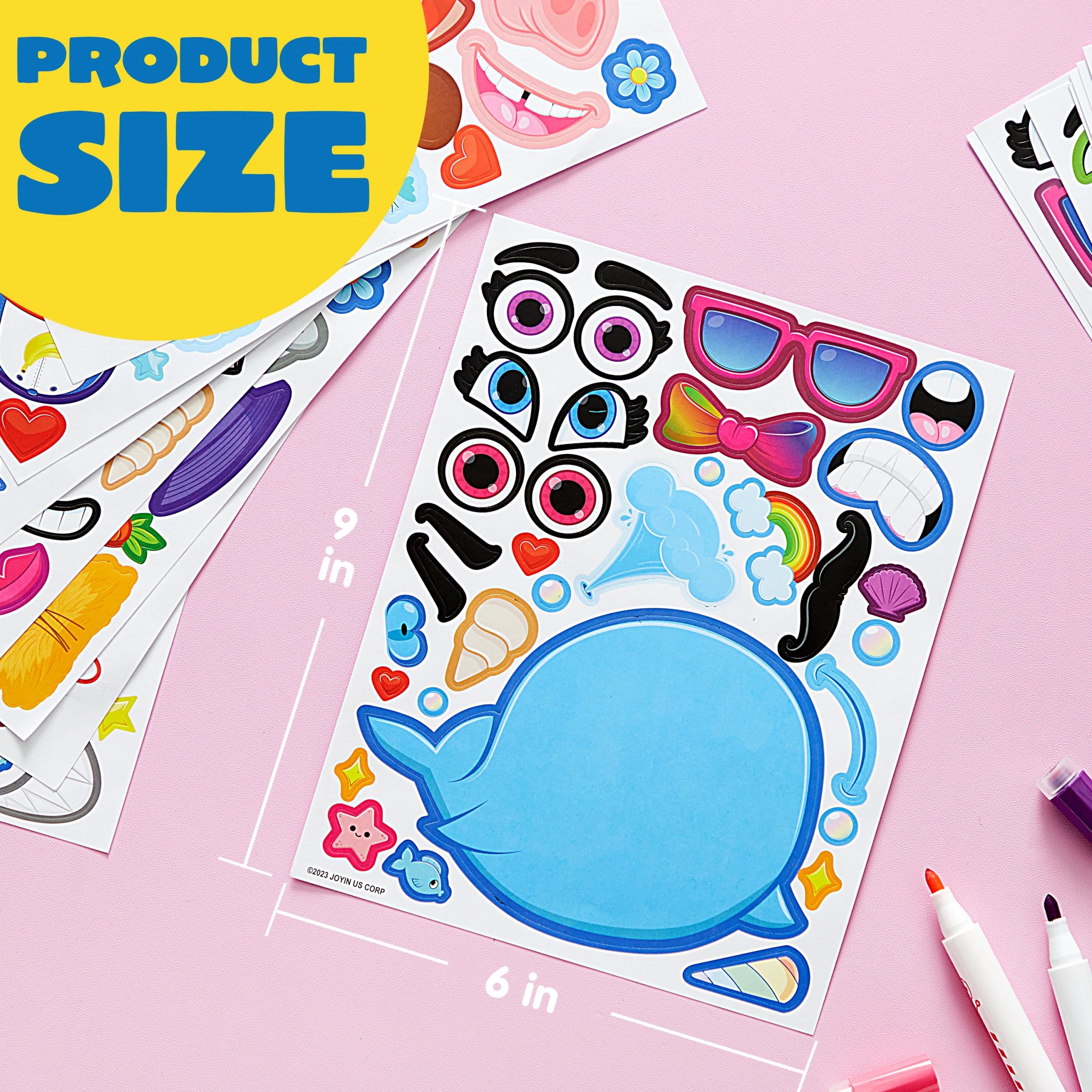 24 pcs Make-a-face Sticker Sheets - Image 7