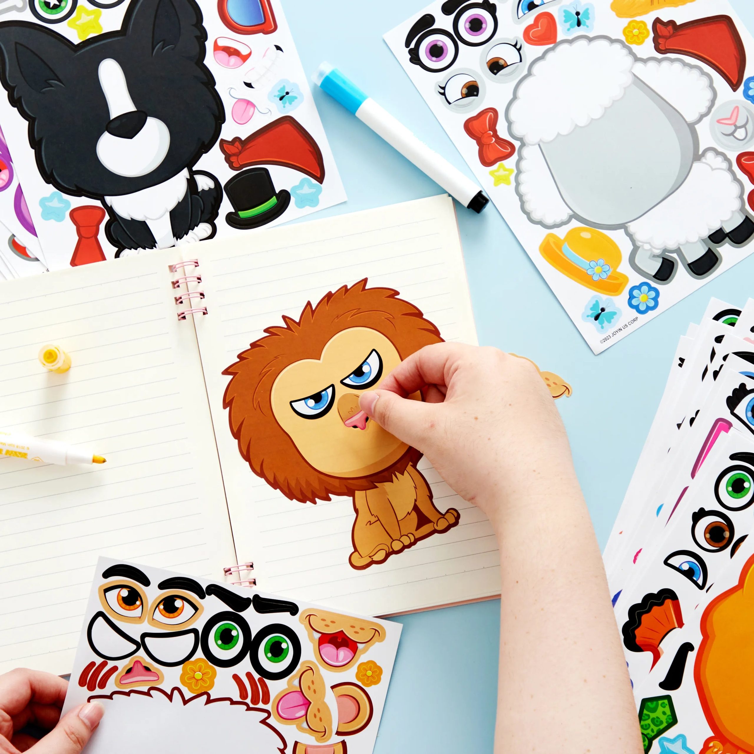 24 pcs Make-a-face Sticker Sheets - Image 8