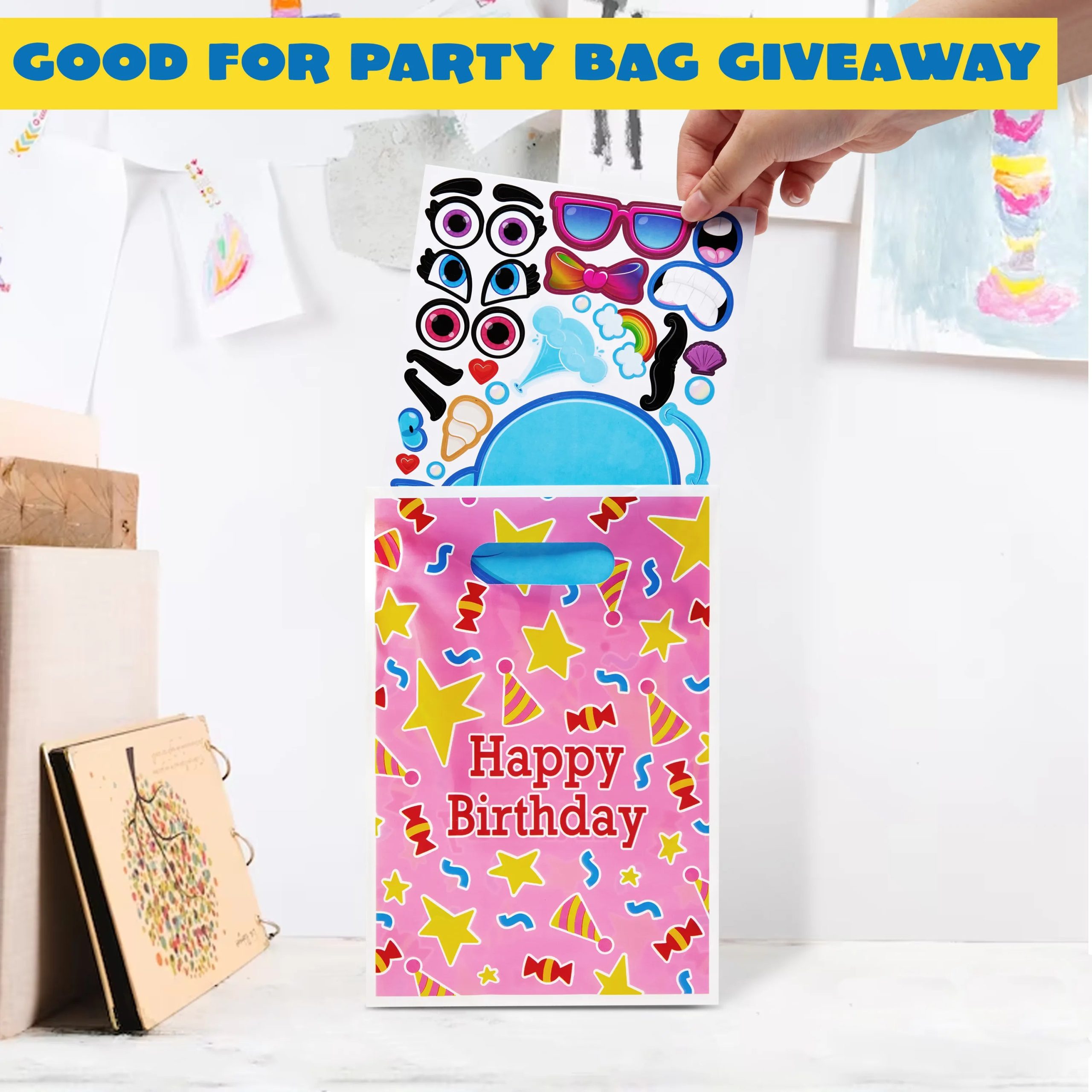 24 pcs Make-a-face Sticker Sheets - Image 10