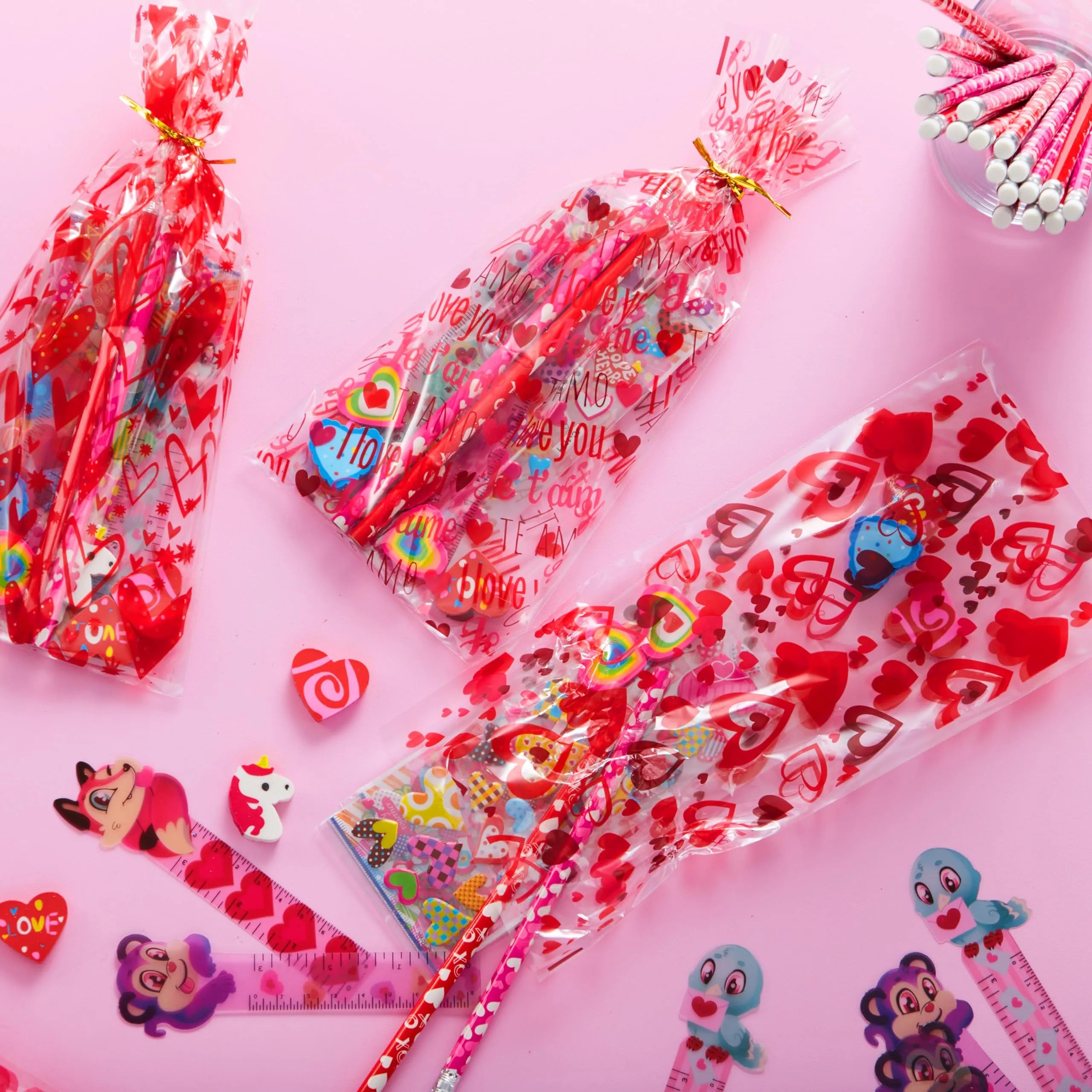 28 Pack Valentines Day Stationery Set Assorted for Kids Exchange Gift - Image 5
