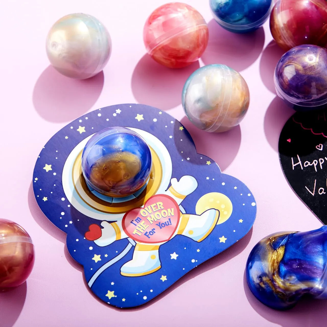 30Pcs Cosmic Realm Valentine Slime with Kids Valentines Cards - Image 4